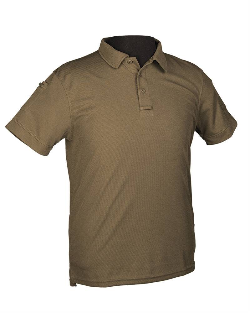 Mil-Tec TACTICAL QUICK DRY POLO SHIRT 1/2 SLEEVE OLIV