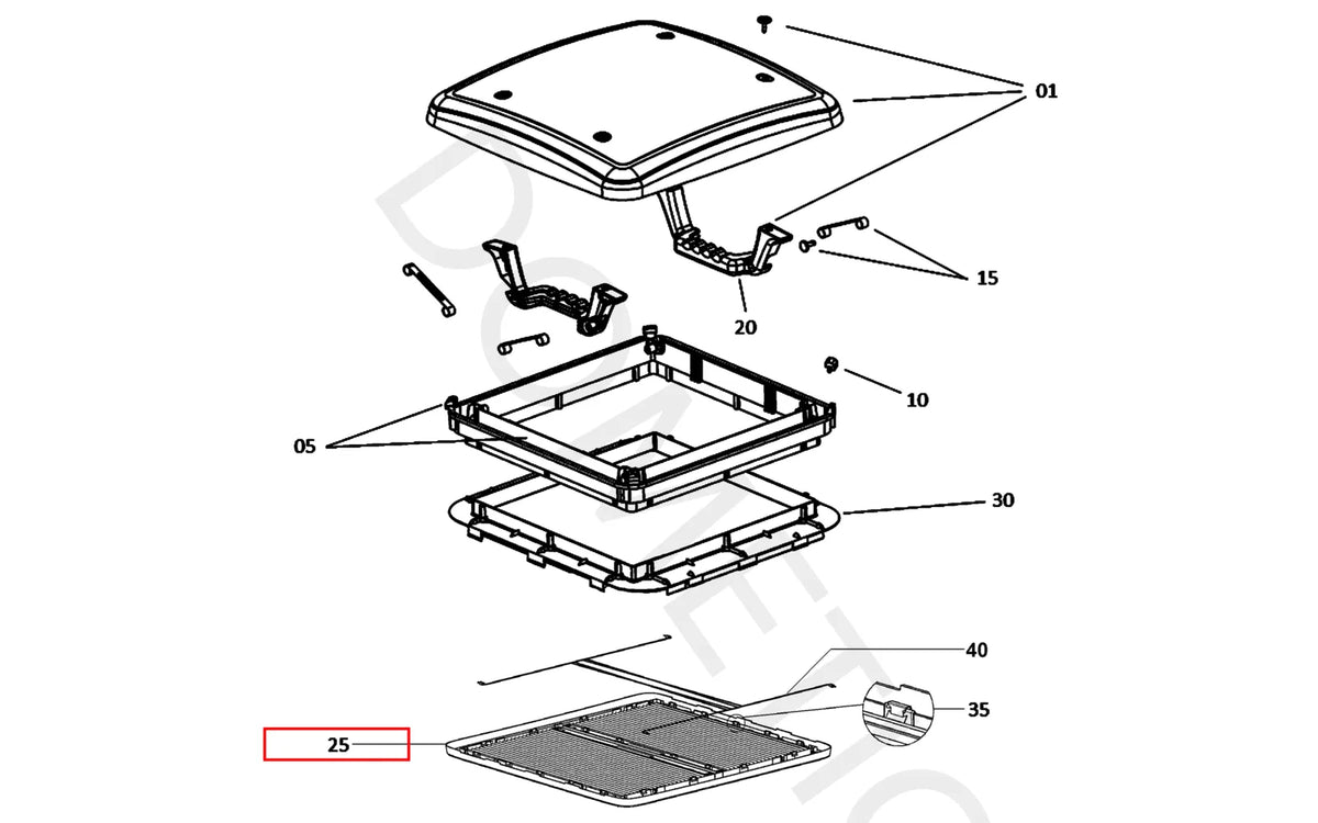 Dometic Innenrahmen für Mini Heki Style/S FL/FL