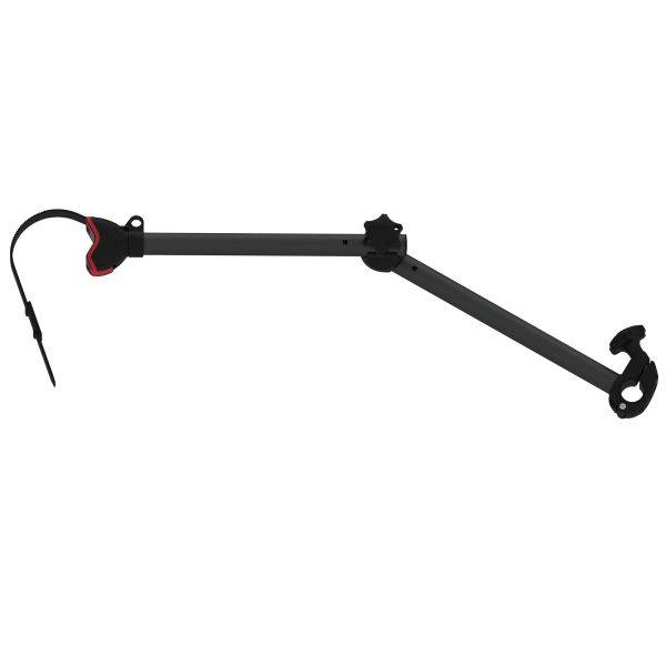 Fiamma Bike Block Pro S Deep Black in langer Ausführung zur sicheren Befestigung von Fahrrädern an Carry Bike Fahrradträgern, passend für Ø 25–100 mm.