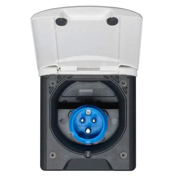Magnet-Klappdeckel Detail Caravan L Steckdose – Der Campingprofi