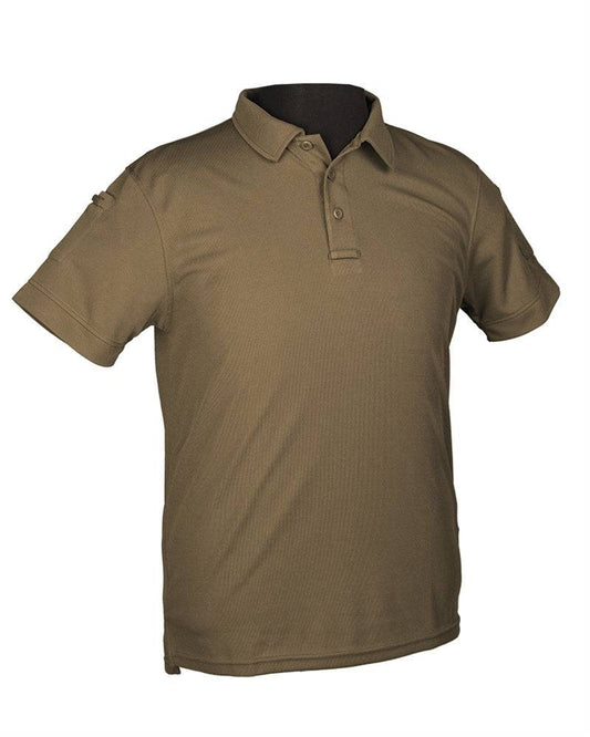 Mil-Tec TACTICAL QUICK DRY POLO SHIRT 1/2 SLEEVE OLIV