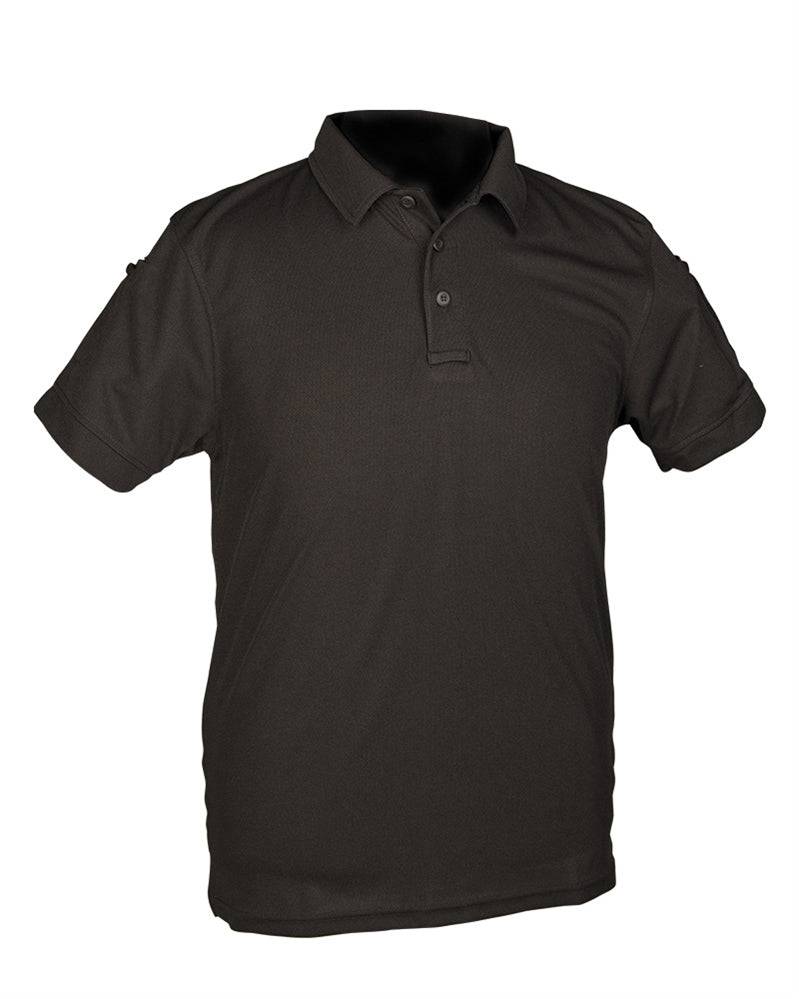 Mil-Tec TACTICAL QUICK DRY POLOSHIRT 1/2 ARM SCHWARZ