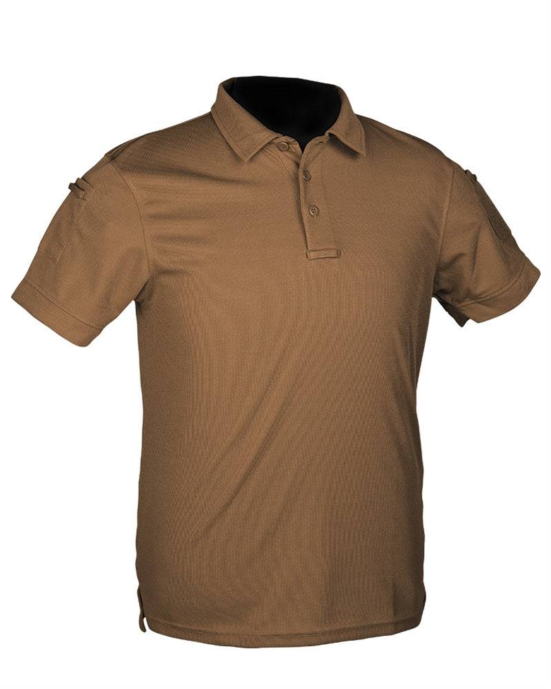 Mil-Tec TACTICAL QUICK DRY POLOSHIRT 1/2 ARM DARK COYOTE