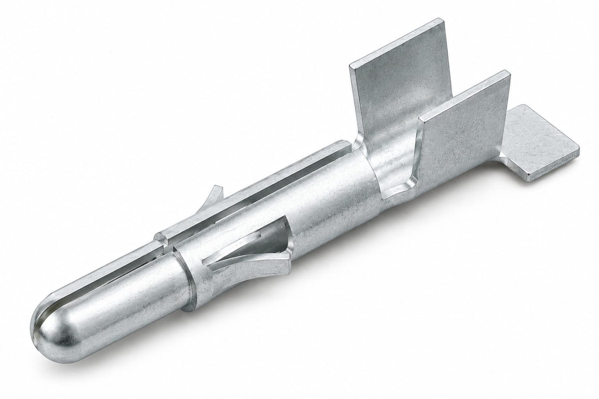 TE Connectivity Stiftkontakt, 3,0-5,0 mm², AWG 12-10, Crimpanschluss