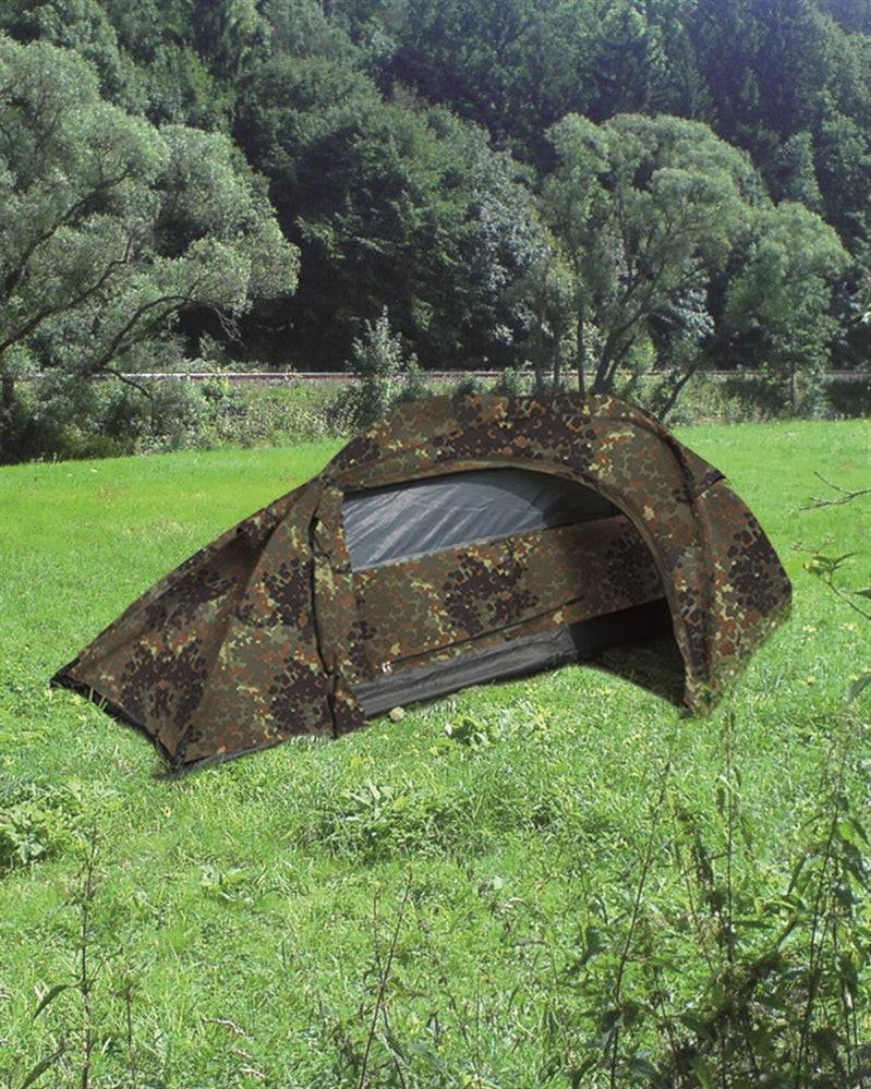 Mil-Tec EINMANNZELT ′RECOM′ FLECKTARN