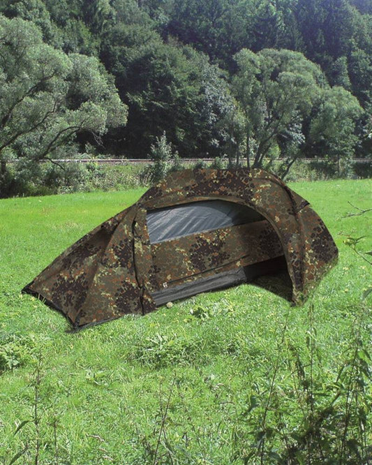 Mil-Tec EINMANNZELT ′RECOM′ FLECKTARN