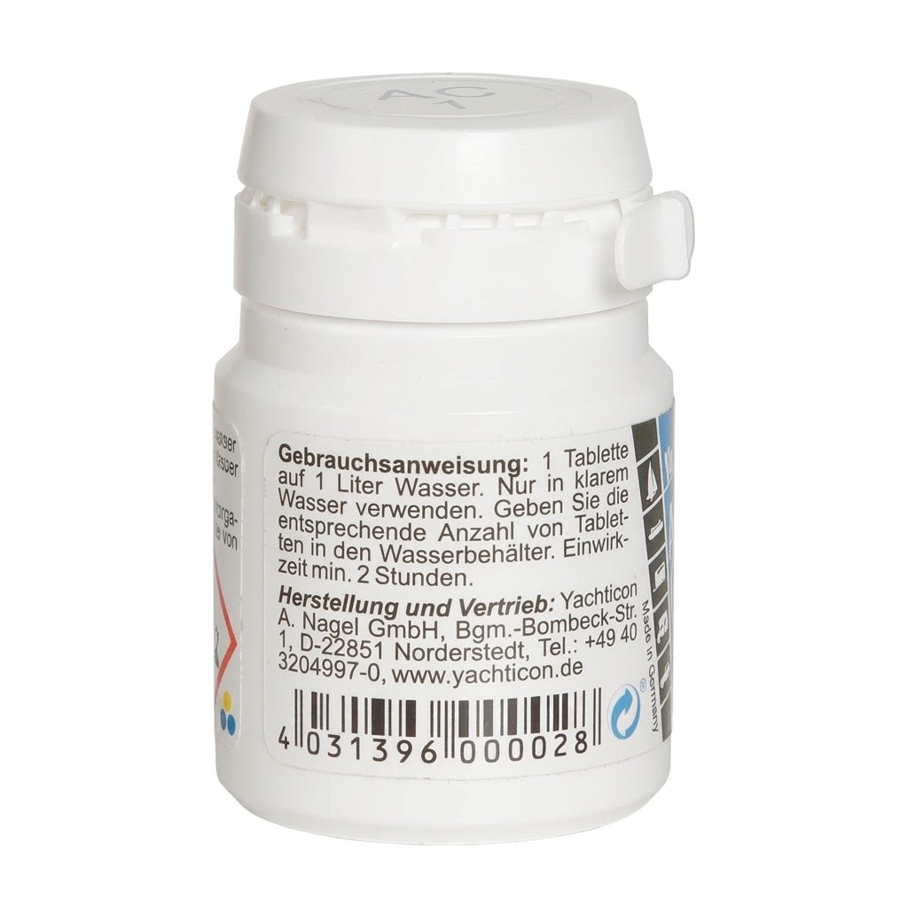 Yachticon Aqua Clean AC 1 - ohne Chlor - 100 Tabletten