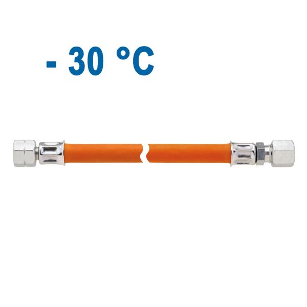 GOK Mitteldruckschlauch 10 bar, G 1/4 LH-ÜM x RVS 10, 450 mm