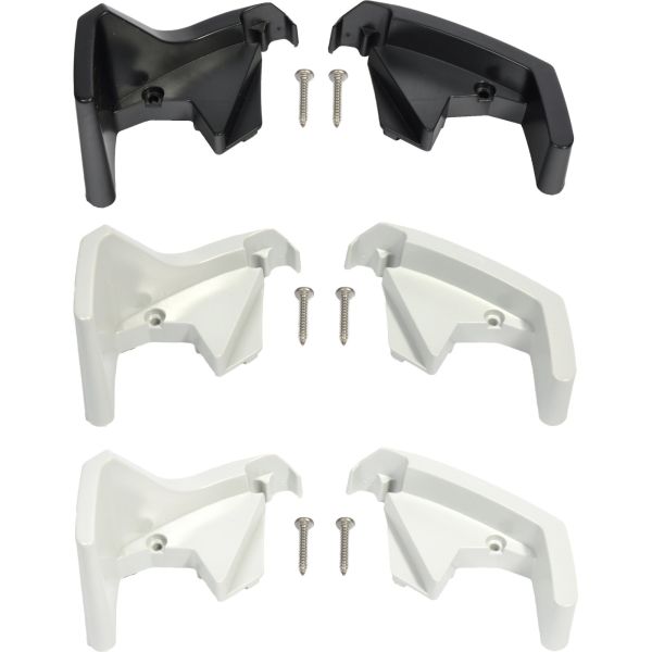 Thule Frontplatten-Endkappen, links und rechts, für TO 6200, weiß