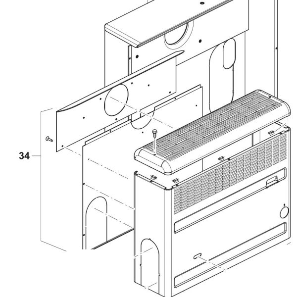 Truma Rückwand RWS mit Wärmeleitplatte S 2200