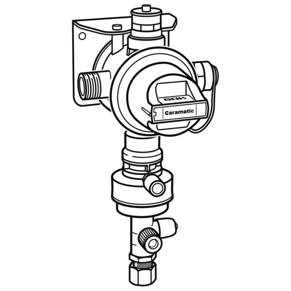GOK Sicherheitsgasdruckreglersystem Caramatic DriveTwo, horizontal, 30 mbar
