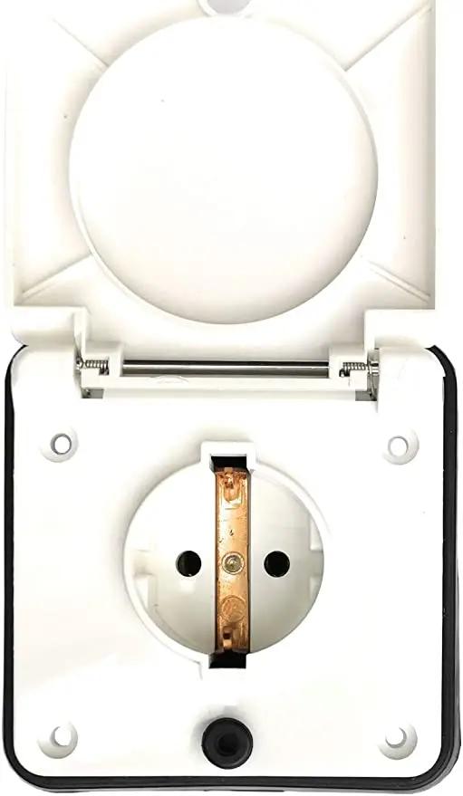 Einbausteckdose weiß 220V - 240V, HABA - Der Campingprofi