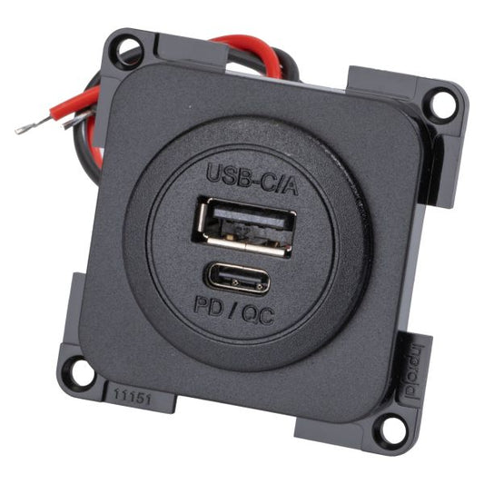 Pro Car Inprojal System Flush-Mounted Double Socket