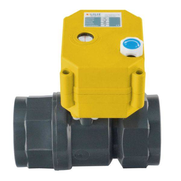 Lilie Kugelhahnventil – elektrisch – fernsteuerbar, ø 40 mm | Durchfluss: 530 mm²