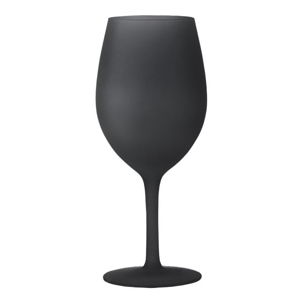 Brunner Trinkglas-Set, Satin, schwarz, Weinglas