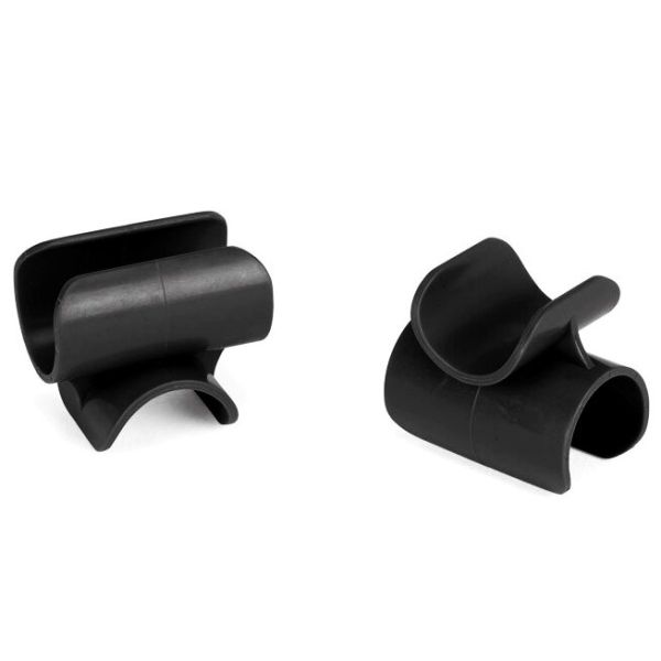 Crespo Fußstützenclips, schwarzes 4-teiliges Set