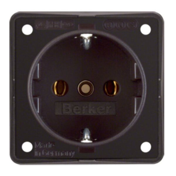 Schuko Steckdose braun, Berker - Der Campingprofi