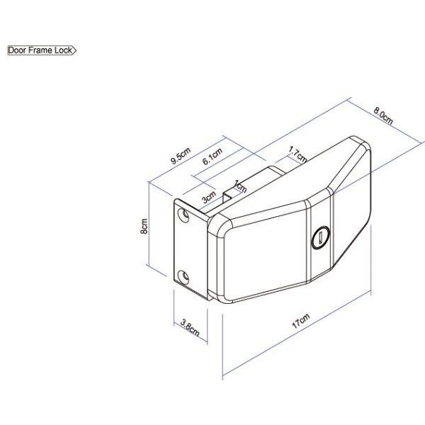 Thule Türverriegelung Door Lock Frame, 3