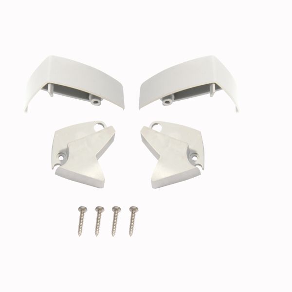 Thule Frontplatten-Endkappen, links und rechts, passend für TO 5102, grau
