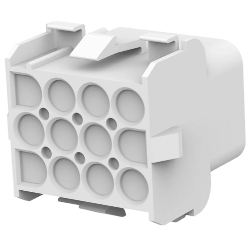 TE Connectivity Buchsengehäuse, 2-polig, RM 6.35 mm, gerade, natur