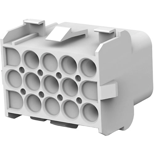 TE Connectivity Buchsengehäuse, 2-polig, RM 6.35 mm, gerade, natur