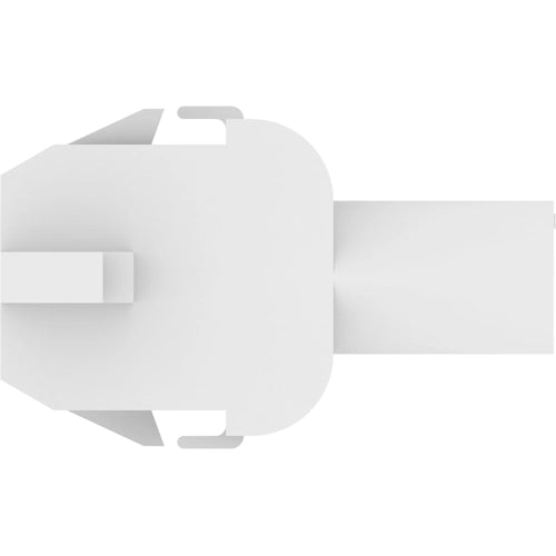 TE Connectivity Buchsengehäuse, 2-polig, RM 6.35 mm, gerade, natur