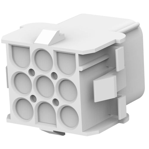 TE Connectivity Buchsengehäuse, 2-polig, RM 6.35 mm, gerade, natur