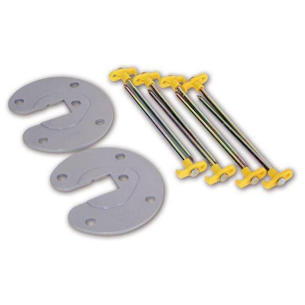 Fiamma Stützfußhalterung Kit Awning Plate, 2er-Set