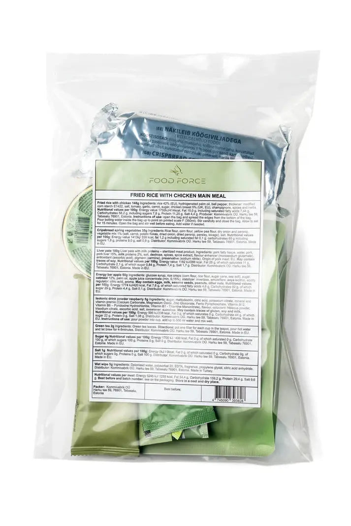 Food Force Gebratener Reis mit Hähnchen – Outdoor Mahlzeit