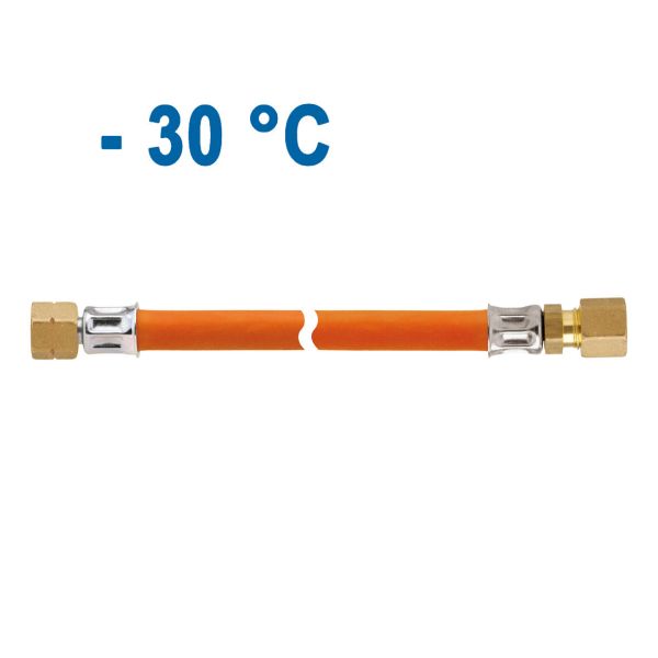 GOK Mitteldruckschlauch MS 10 bar, 400 mm, G 1/4 LH-ÜM x RVS 8