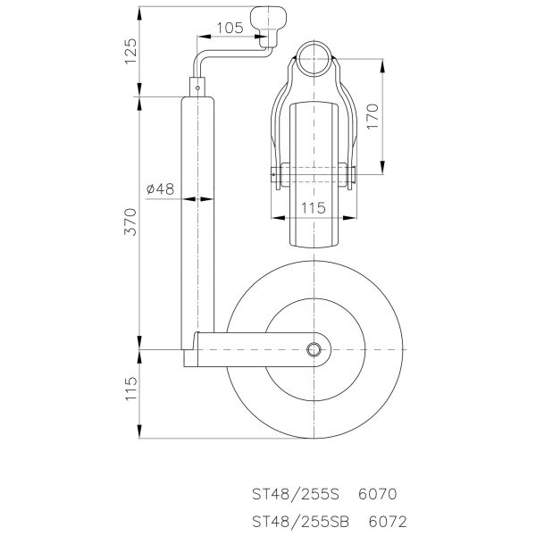 AL-KO Jockey Wheel