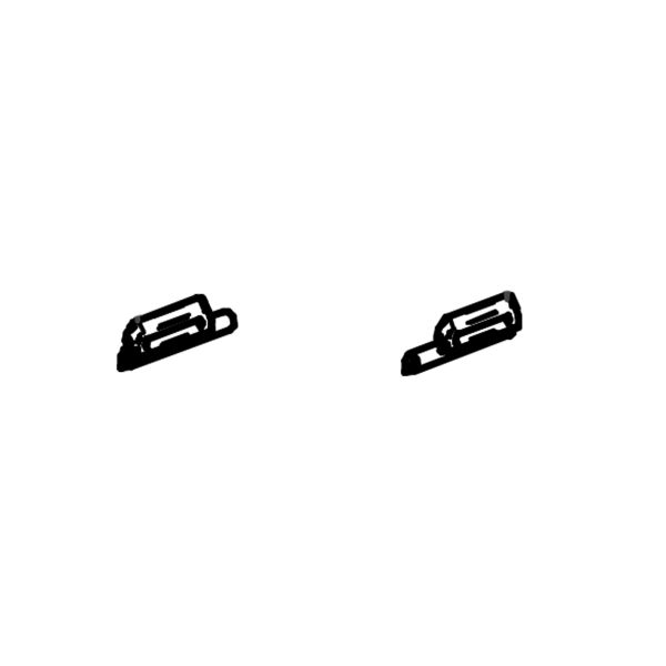 Thule Cloth Fastening Casing Thule 3200, Set Left and Right